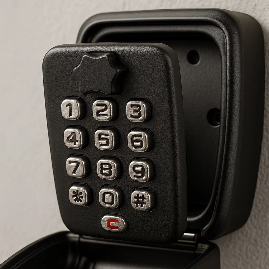 Key safe with code for outdoors | Weather-resistant key safe for wall mounting | For home, office & holiday apartment