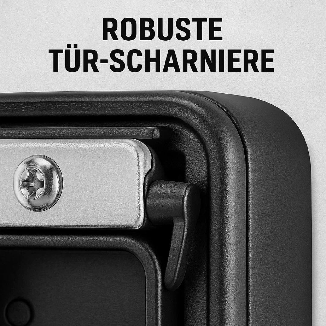 Key safe with code for outdoors | Weather-resistant key safe for wall mounting | For home, office & holiday apartment