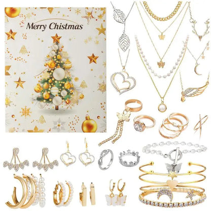 Schmuck Adventskalender Goldoptik 2026