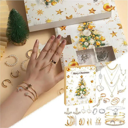 Schmuck Adventskalender Goldoptik 2026