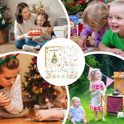 Schmuck Adventskalender Goldoptik 2026