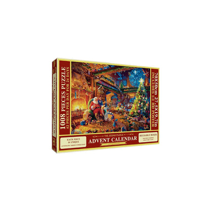 Piecora | Calendrier de l’Avent puzzle de 1008 pièces avec motif de Noël