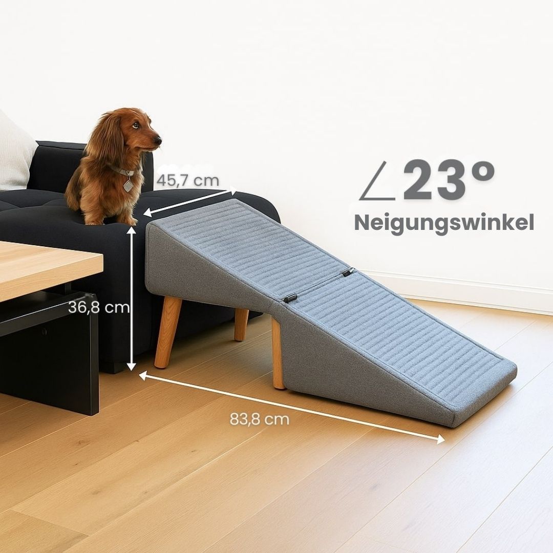 SofaFreund | 2-in-1 Dog Steps & Footstool with Ramp and Non-Slip Cover