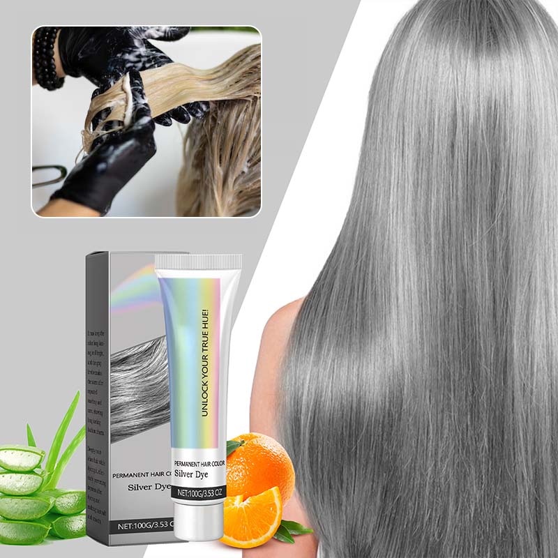 Silvenna | Tinte para cabello plata sin amoniaco con aloe vera, 150 ml