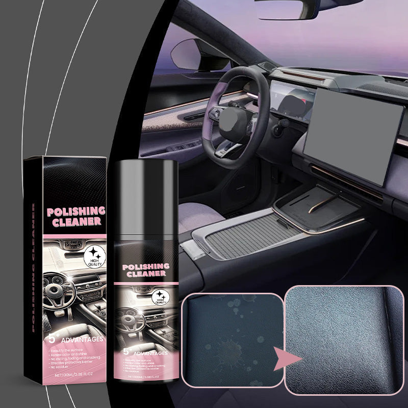 Glanzivo | Lucidante 3 in 1 per interni auto, per plastica, pelle e vinile, 100 ml