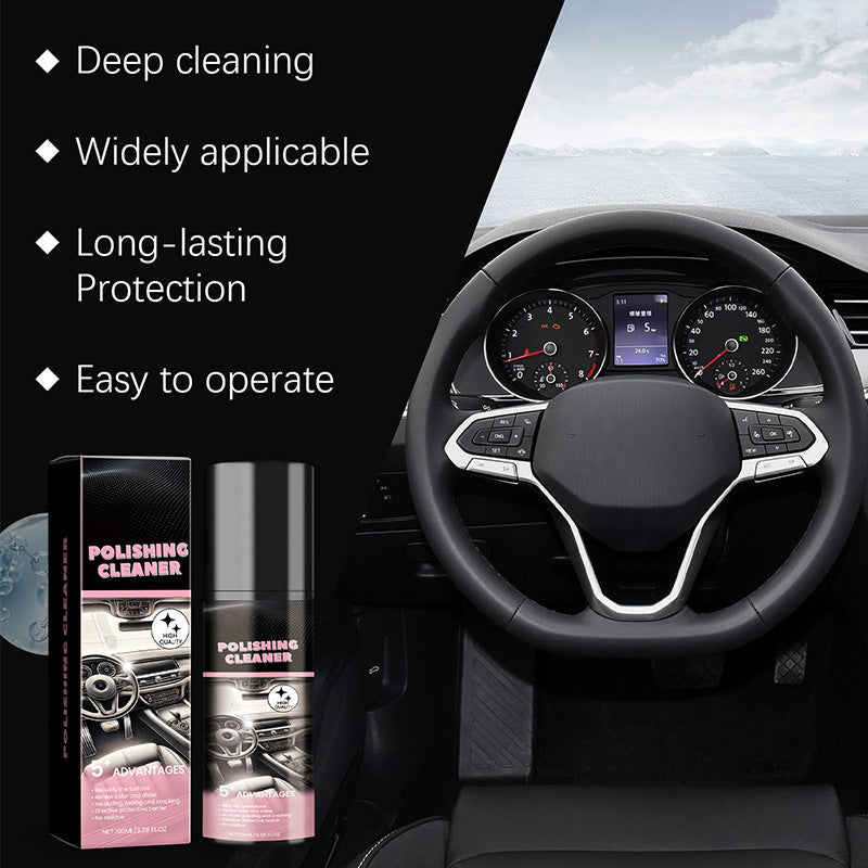 Glanzivo | Lucidante 3 in 1 per interni auto, per plastica, pelle e vinile, 100 ml