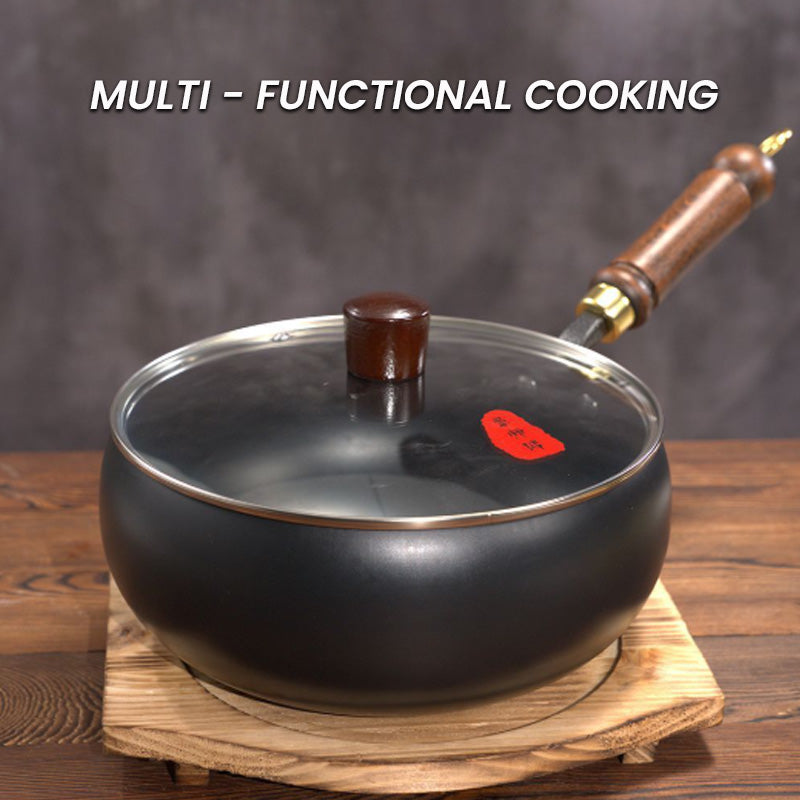 Stoviron | Olla de hierro fundido con tapa, 24 cm, 4,5 litros, apta para inducción