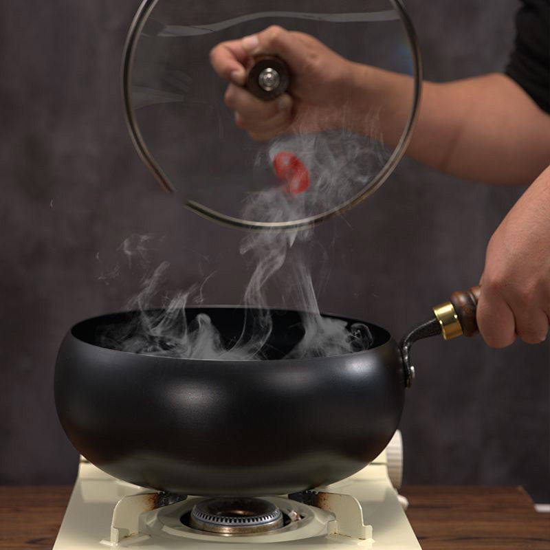 Stoviron | Olla de hierro fundido con tapa, 24 cm, 4,5 litros, apta para inducción