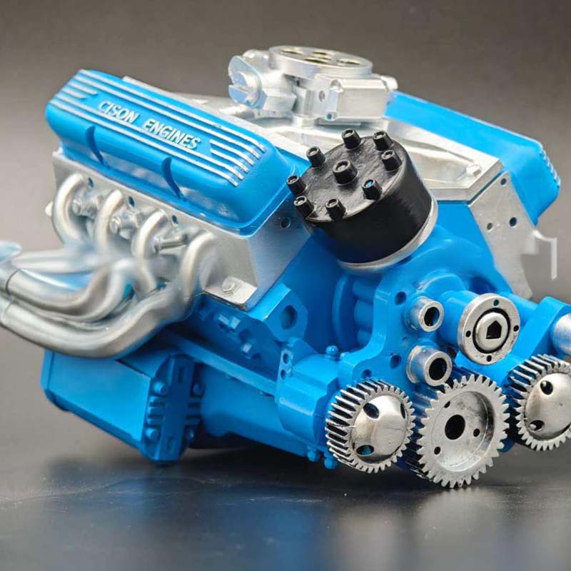 Lorida | Kit de maqueta de motor V8 de metal con motor de gasolina y encendido CDI