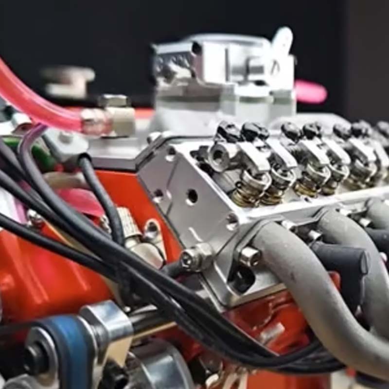 Lorida | Kit de maqueta de motor V8 de metal con motor de gasolina y encendido CDI