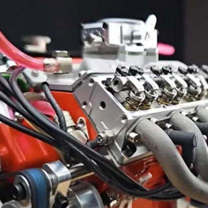 Lorida | Kit de maqueta de motor V8 de metal con motor de gasolina y encendido CDI