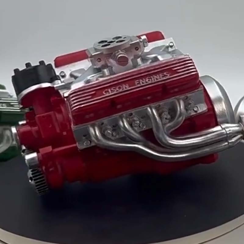 Lorida | Kit de maqueta de motor V8 de metal con motor de gasolina y encendido CDI