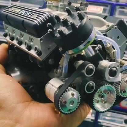 Lorida | Kit de maqueta de motor V8 de metal con motor de gasolina y encendido CDI