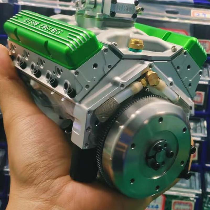 Lorida | Kit de maqueta de motor V8 de metal con motor de gasolina y encendido CDI