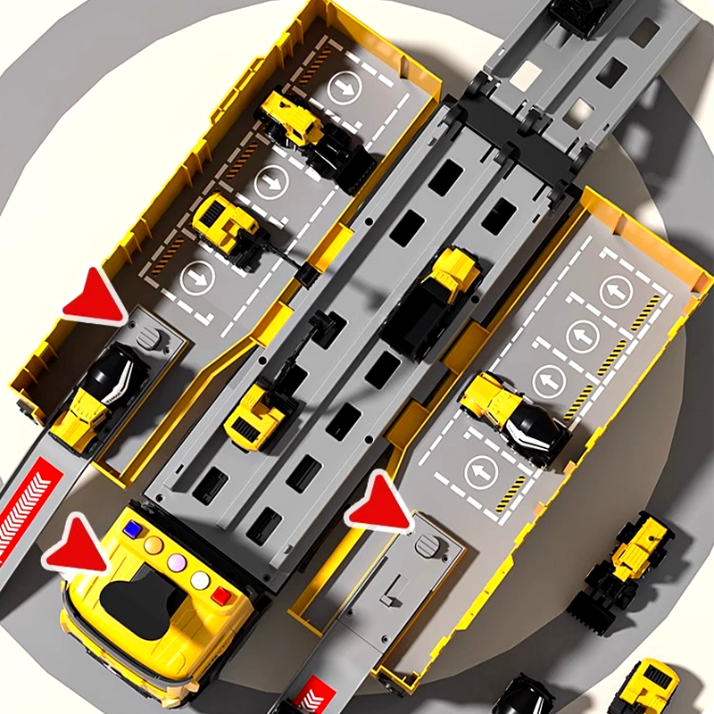 BuildoMax | Set da gioco cantiere con camion container, veicoli e torre, dai 4 anni