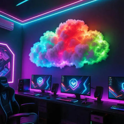 CloudAura | LED Wolkenlampe für die Wand mit RGB, App und USB