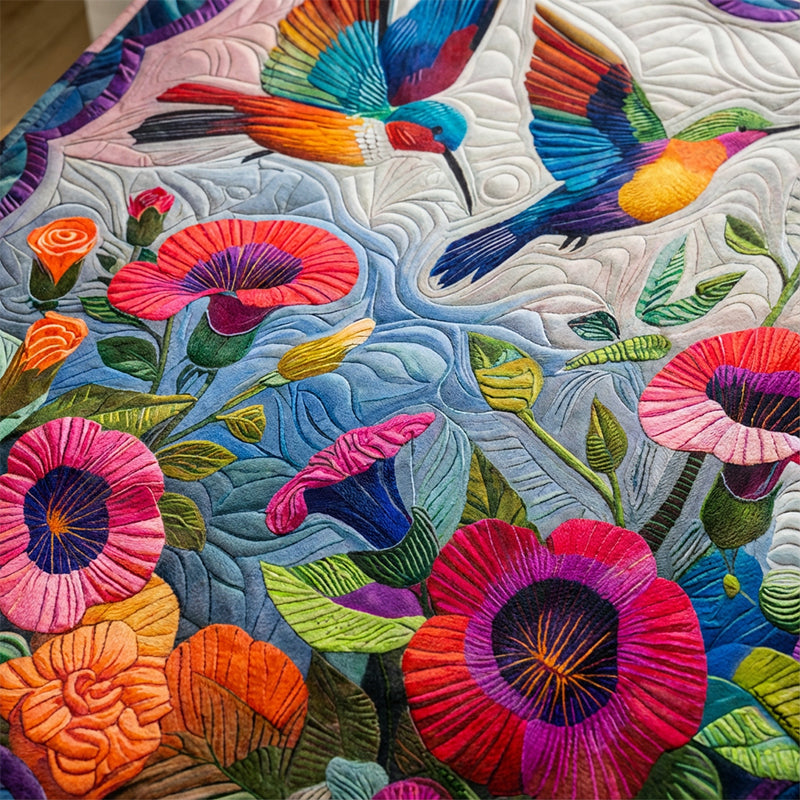 Blumari | Flanell Kuscheldecke mit Blumenmuster, waschbar, in 6 Größen