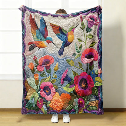 Blumari | Flanell Kuscheldecke mit Blumenmuster, waschbar, in 6 Größen