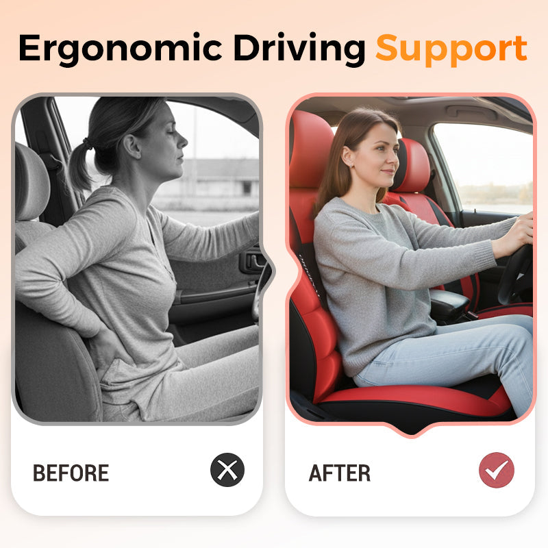 Sitrano | PU Leather Car Seat Covers for Front Seats, Set of 2, Universal Fit