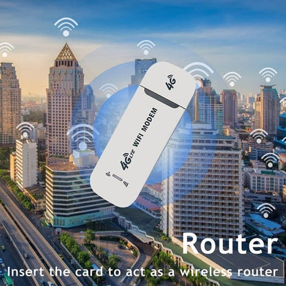 Netvira | 4G LTE USB WLAN-Router mit 150 Mbit/s, mobiler Hotspot für 10 Geräte