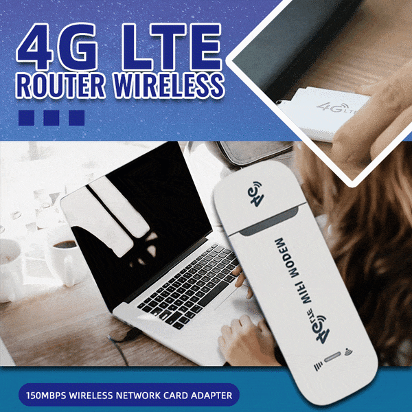 Netvira | 4G LTE USB WLAN-Router mit 150 Mbit/s, mobiler Hotspot für 10 Geräte
