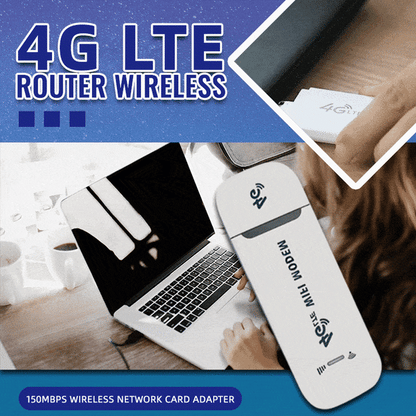 Netvira | 4G LTE USB WLAN-Router mit 150 Mbit/s, mobiler Hotspot für 10 Geräte