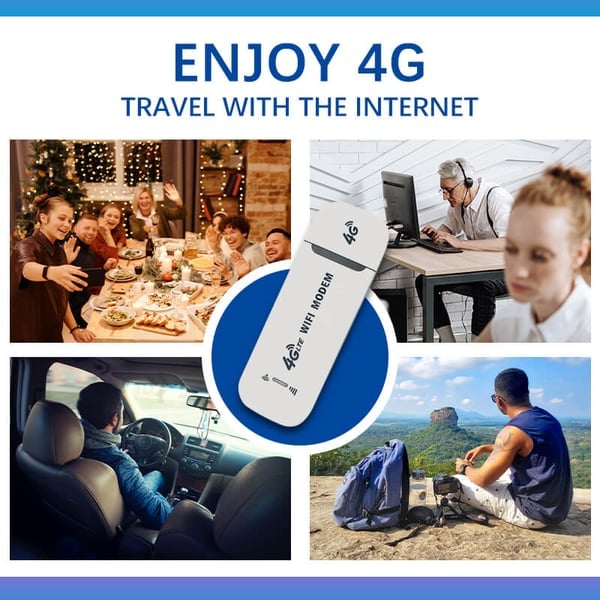 Netvira | 4G LTE USB WLAN-Router mit 150 Mbit/s, mobiler Hotspot für 10 Geräte