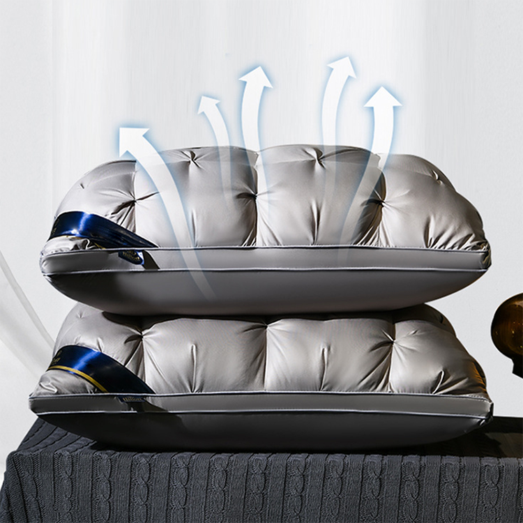 Somnara | Almohada cervical lavable con acolchado 3D, 48 x 74 cm