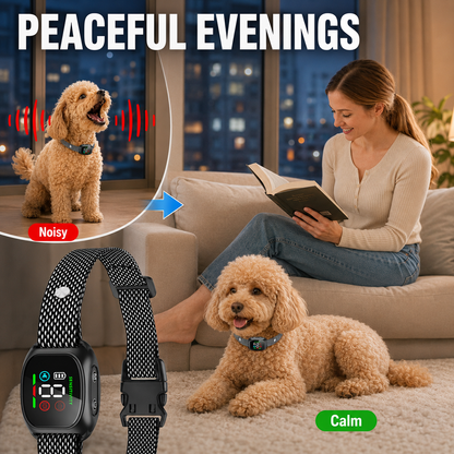 Ruvano | Collar antiladridos con vibración y sonido, sin corriente, IP67