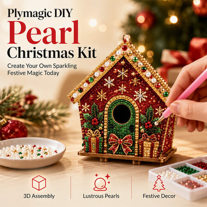 Perlesa | Set creativo per realizzare quadri 3D con perline, tema natalizio, 6 soggetti