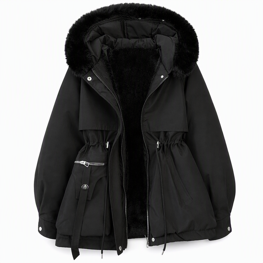 Parvella | Damen-Winterparka mit Kunstfell, wattiert und winddicht