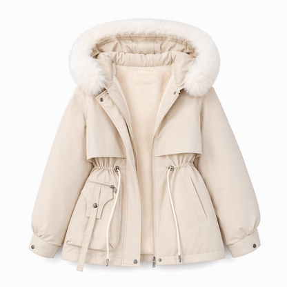 Parvella | Damen-Winterparka mit Kunstfell, wattiert und winddicht