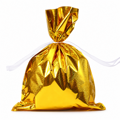 Bonbela | Sacchetti regalo natalizi con coulisse, confezione da 10, 24 × 32 cm