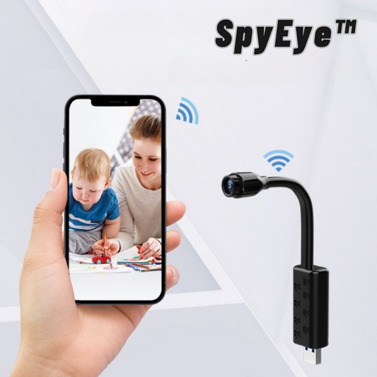 Orvisa | Mini telecamera di sorveglianza Full HD con rilevamento delle persone tramite IA e orientamento a 360°