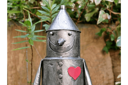 Tinnero | Gartenfigur Blechmann aus Metall im Vintage-Stil, 42 cm