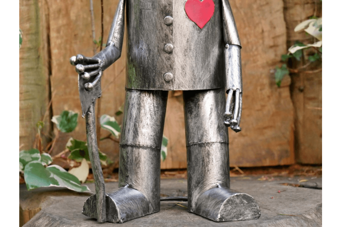 Tinnero | Gartenfigur Blechmann aus Metall im Vintage-Stil, 42 cm