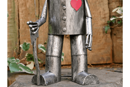Tinnero | Gartenfigur Blechmann aus Metall im Vintage-Stil, 42 cm