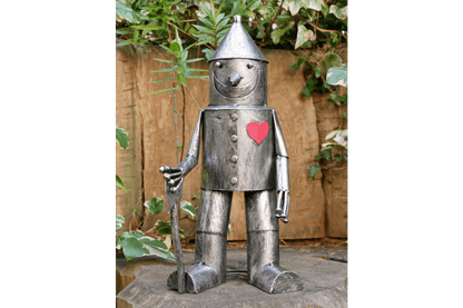 Tinnero | Gartenfigur Blechmann aus Metall im Vintage-Stil, 42 cm