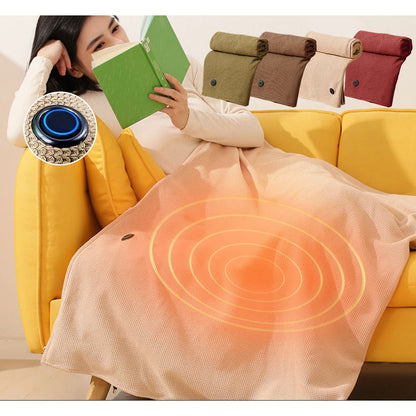 Wafelia | manta eléctrica USB con textura de gofre y botón de encendido LED