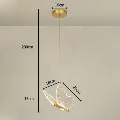 Elira Fléur | lampada a sospensione con delicato design a farfalla
