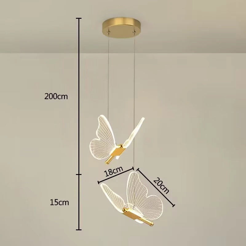 Elira Fléur | lampada a sospensione con delicato design a farfalla