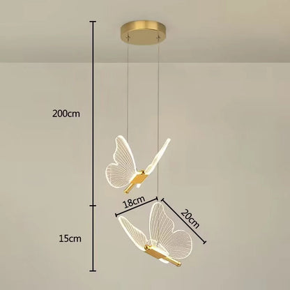 Elira Fléur | lampada a sospensione con delicato design a farfalla