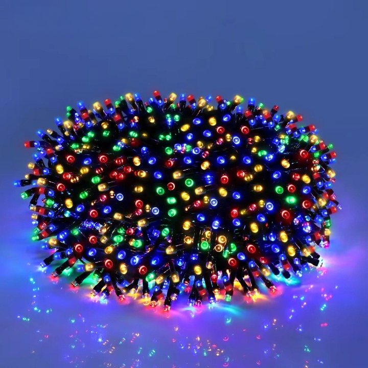 Funkelia | LED Lichterkette außen mit Netzteil, 8 Modi, 10–100 m