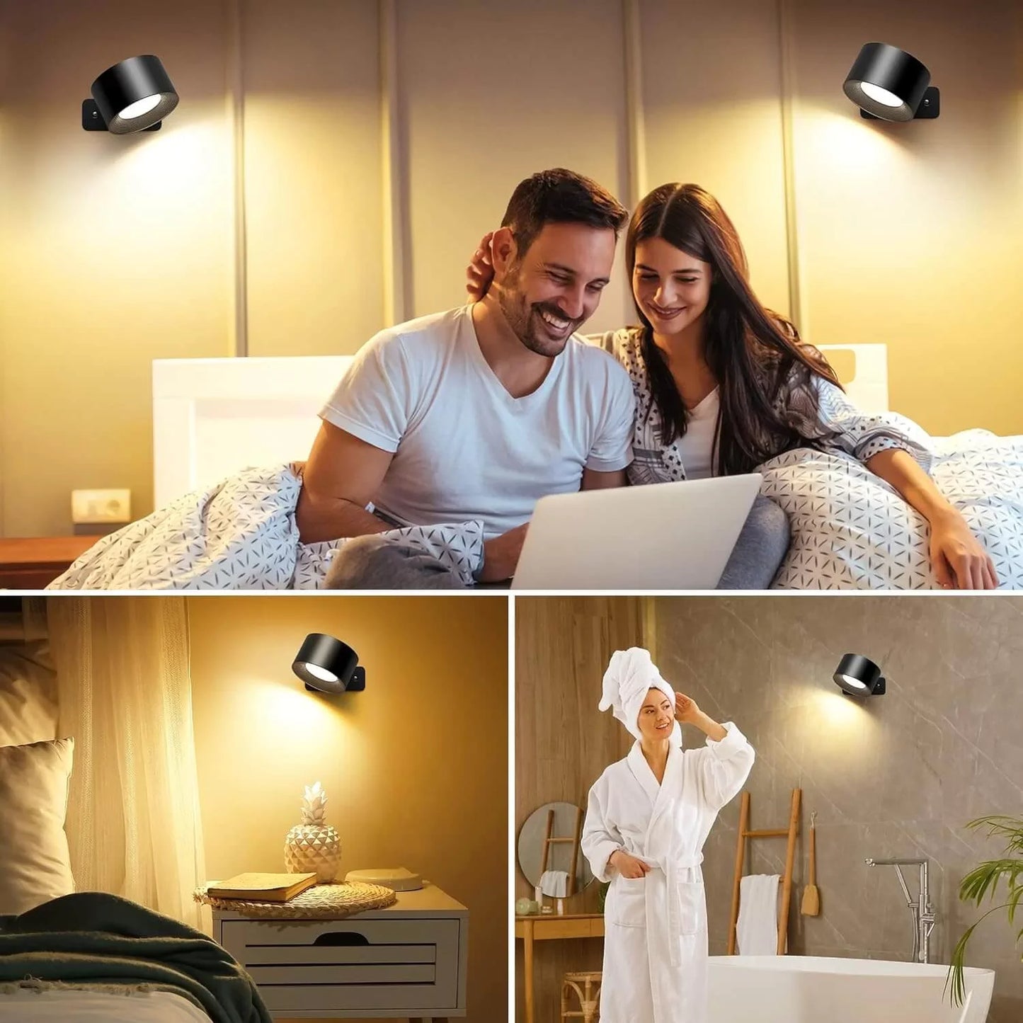 Velumo Spot | Lampada da parete LED ricaricabile con retro adesivo