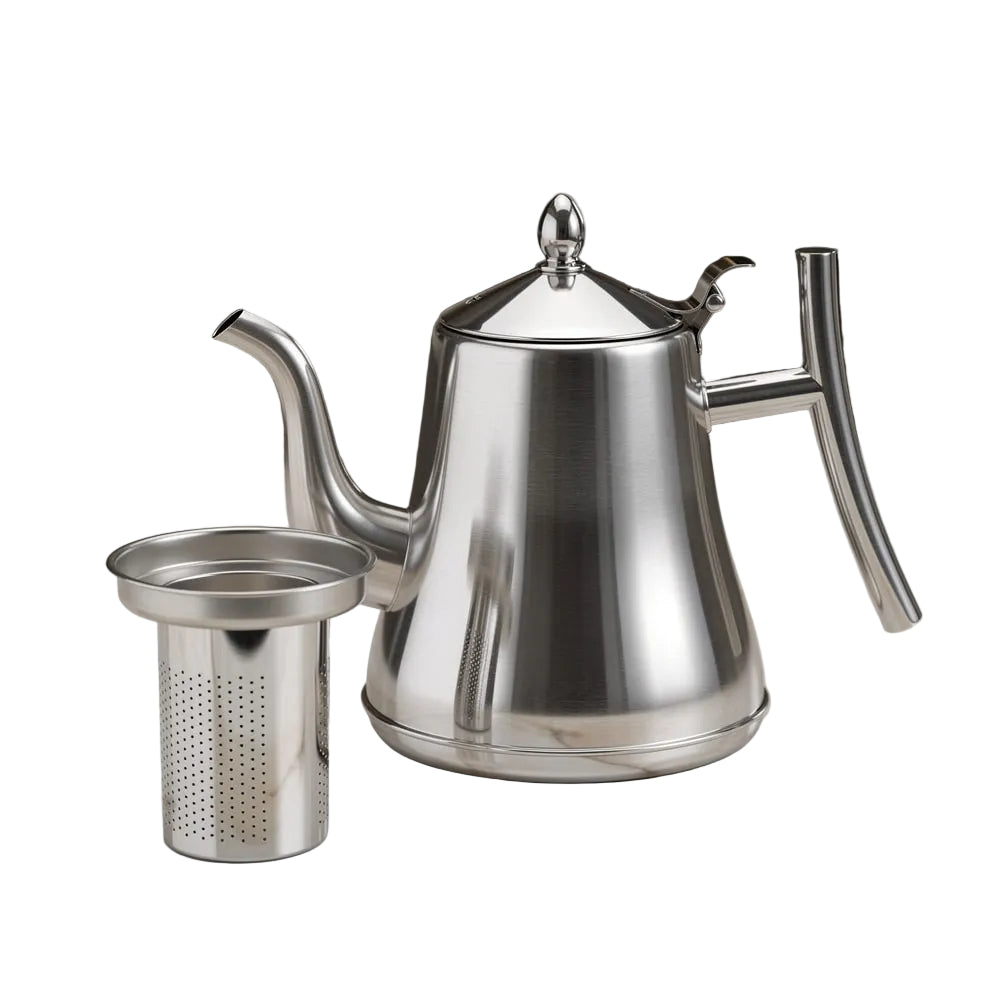 Kesselo | Hervidor de acero inoxidable con filtro de té para inducción, 1 o 1,5 l