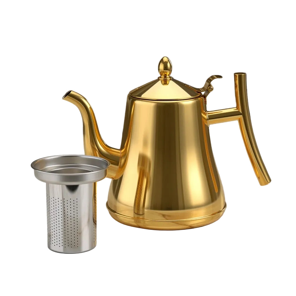 Kesselo | Hervidor de acero inoxidable con filtro de té para inducción, 1 o 1,5 l