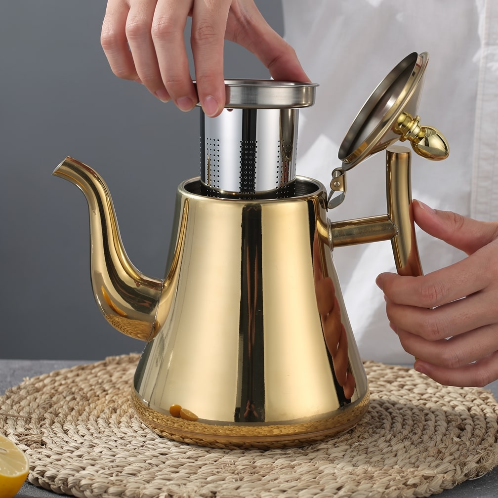 Kesselo | Hervidor de acero inoxidable con filtro de té para inducción, 1 o 1,5 l