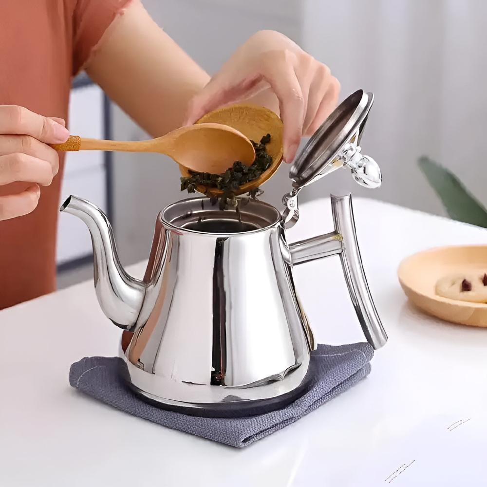 Kesselo | Hervidor de acero inoxidable con filtro de té para inducción, 1 o 1,5 l