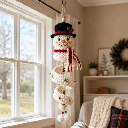 Crochiva | Crochet Christmas Decoration, DIY Kit for Spiral Ornaments with Hanging Loop