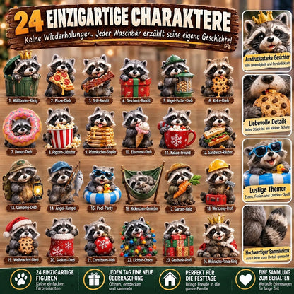 Waschbär Adventskalender 2026